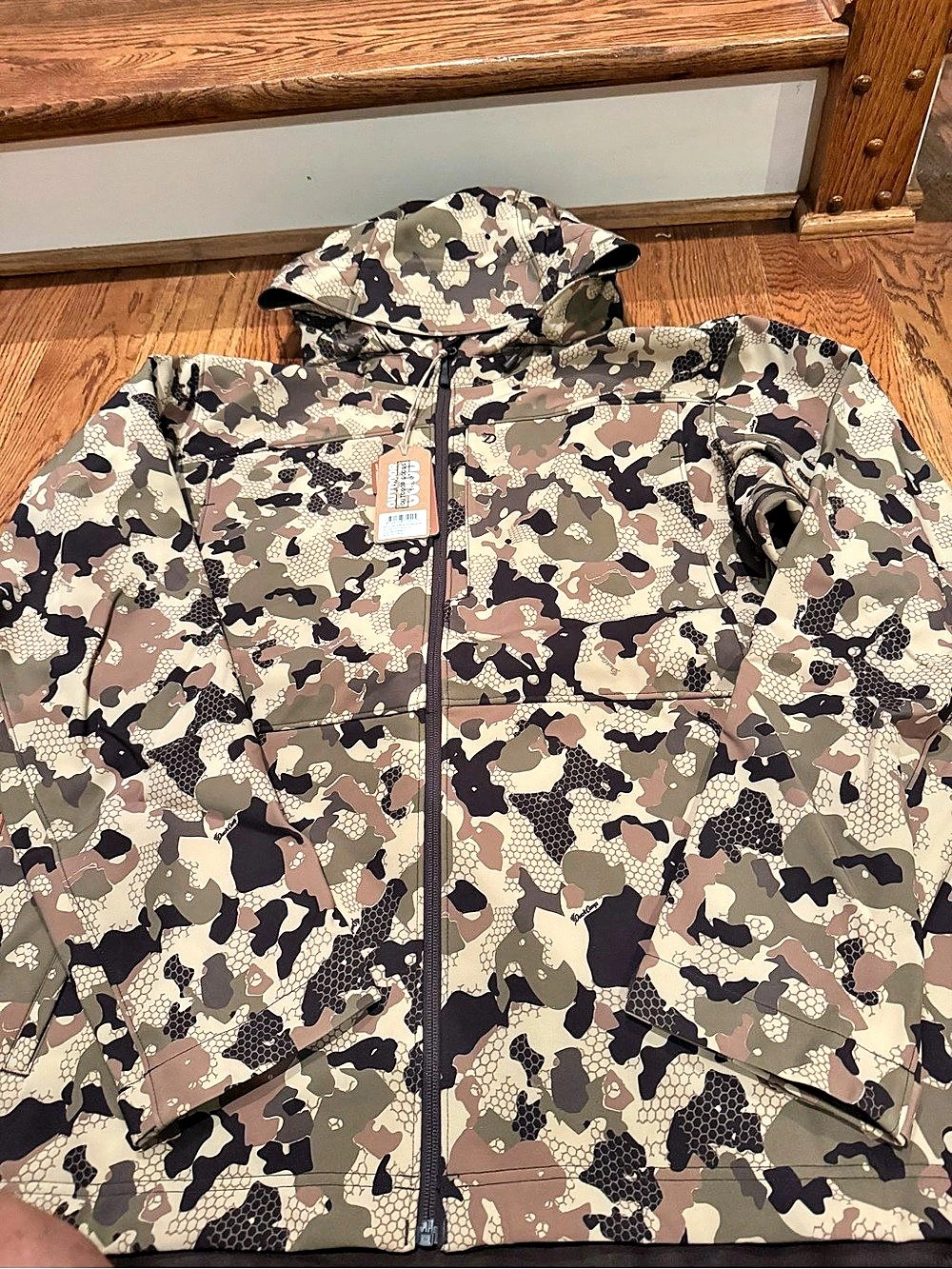 Duck camp Mens Contact Soft Shell Jacket Camo XL NWT